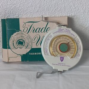 Purple Shields Life Insurance Trade Winds Thermometer Advertising Arcanum